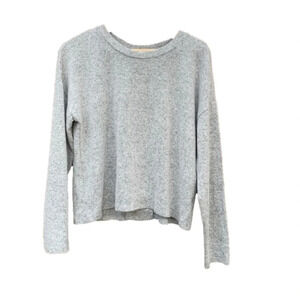 PINK Rose large grey sweater